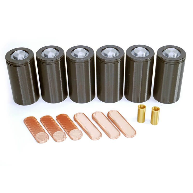 image CENTRO VINTAGE DUMMY 6 CELLS PACK WITH HARDWARE (3D PRINTED) - Image 1