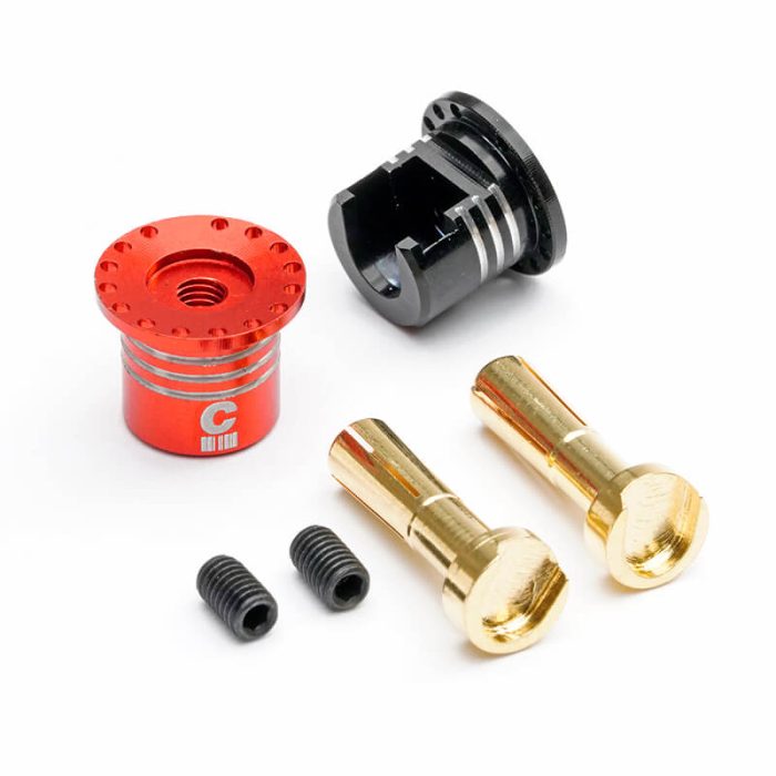 CENTRO ALUMINIUM HEATSINK PLUG GRIPS WITH 4MM BULLETS - Image 1