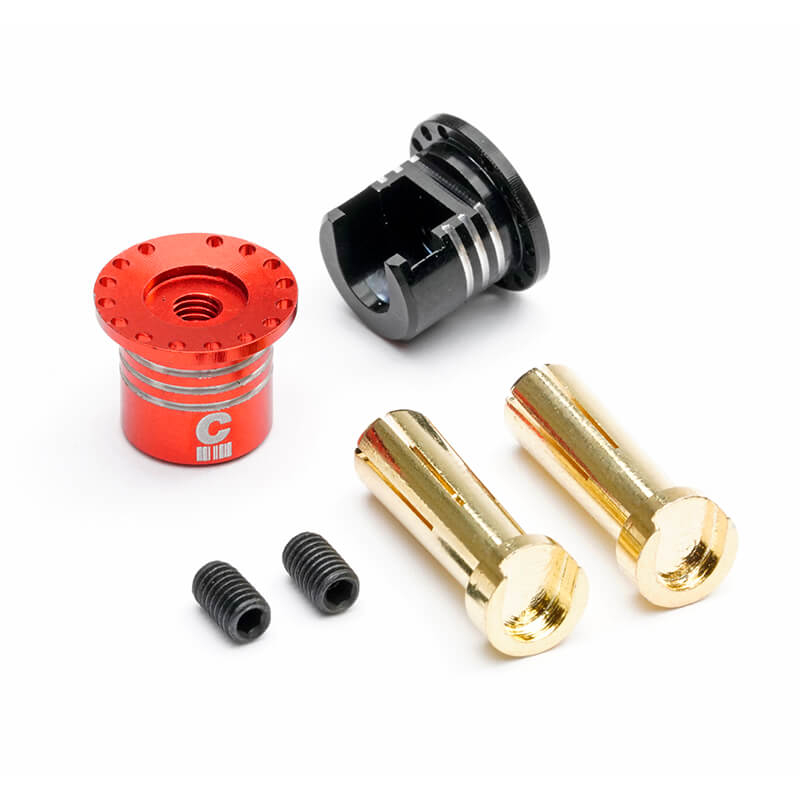 image CENTRO ALUMINIUM HEATSINK PLUG GRIPS WWITH 5MM BULLETS - Image 1