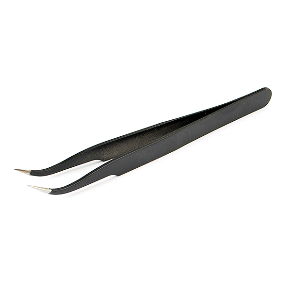 image CENTRO CURVED BLACK TWEEZERS - Image 1