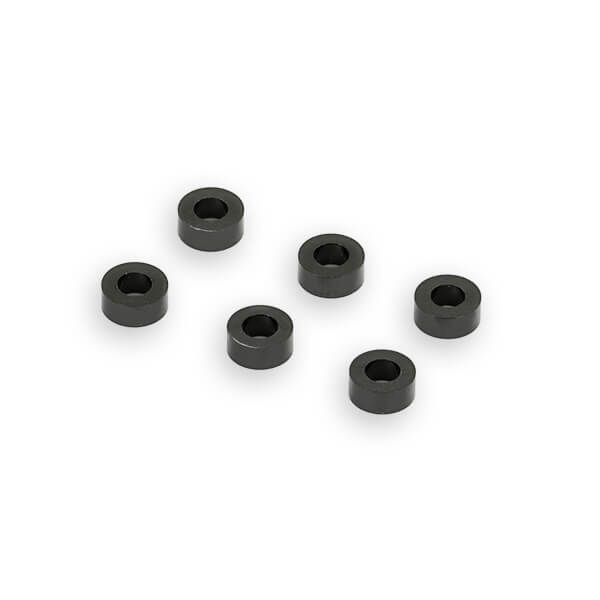 image CENTRO BLACK M3 FLAT WASHER 5.75mm x 2.5mm (6) - Image 1