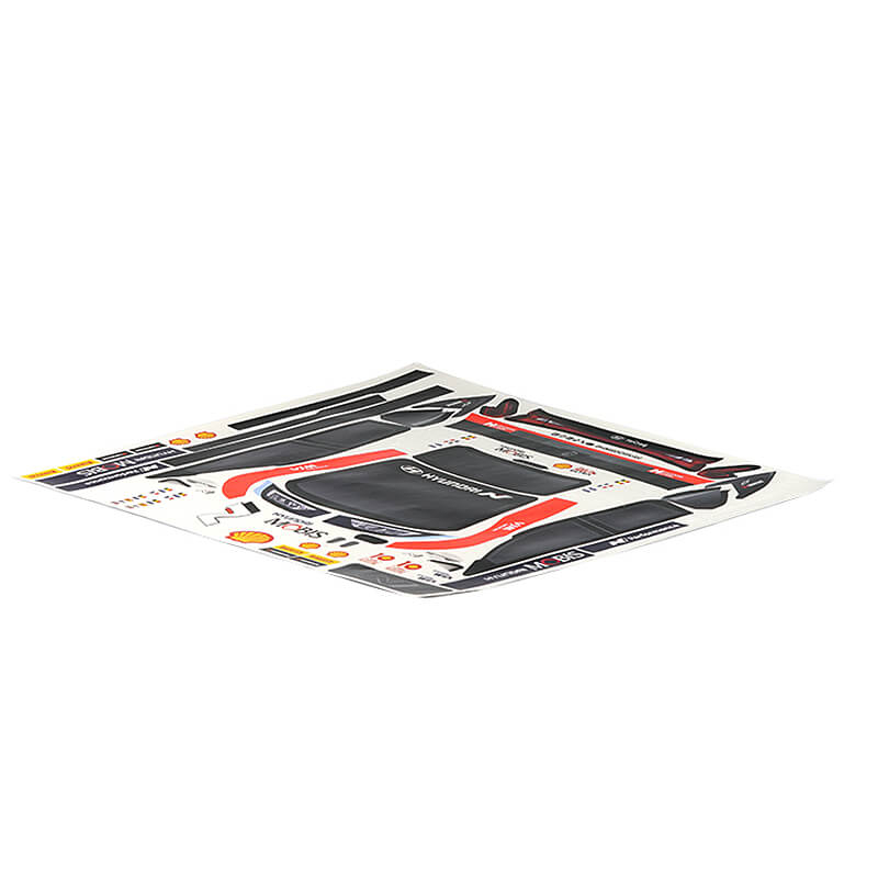image CARISMA M48S HYUNDAI i20N RALLY1 BODYSHELL STICKER SET - Image 1