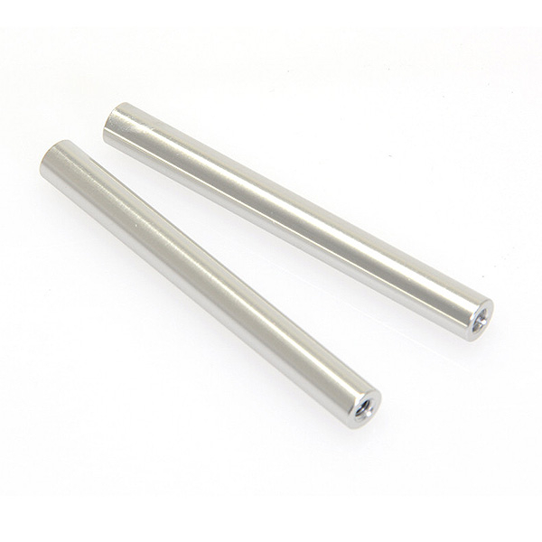 image CEN RACING M3X57MM THREADED ALUMINUM LINK (SILVER ANODIZED) , 2PCS - Image 1