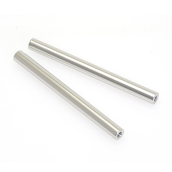 image CEN RACING M3X69MM THREADED ALUMINUM LINK (SILVER ANODIZED) , 2PCS - Image 1
