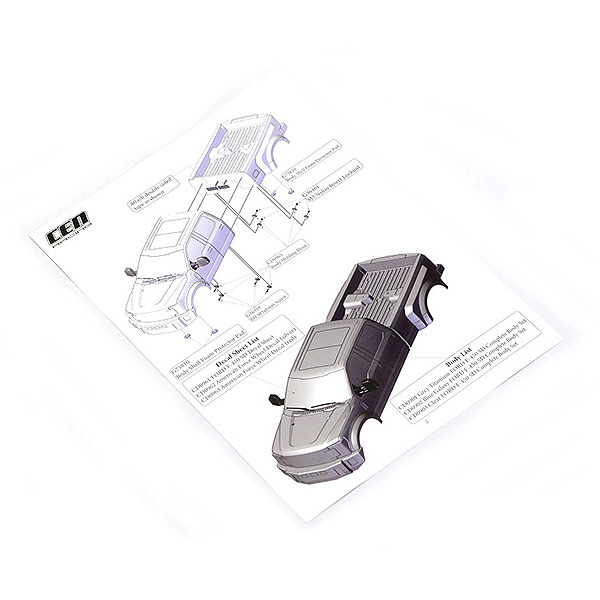 image CEN RACING FORD F-450 SD TRUCK BED (CLEAR, BED ONLY) - Image 1