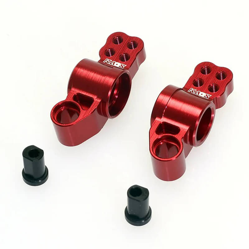image CEN RACING REAR WHEEL HUB CARRIERS L/R CNC ALUMINIUM (1/8TH PUMA RALLY1) - Image 1