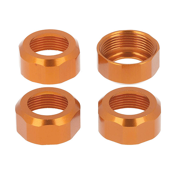 image CEN RACING SHOCK CAP (ORANGE ANODIZED) 4PCS - Image 1