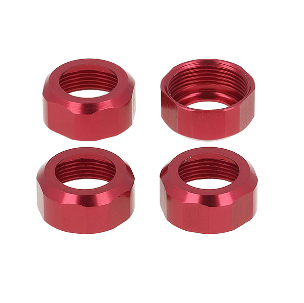 image CEN RACING SHOCK CAP (RED ANODIZED) 4PCS - Image 1