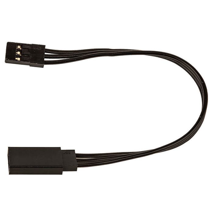 REEDY 125mm SERVO EXTENSION WIRE BLACK (4.92IN) - Image 1