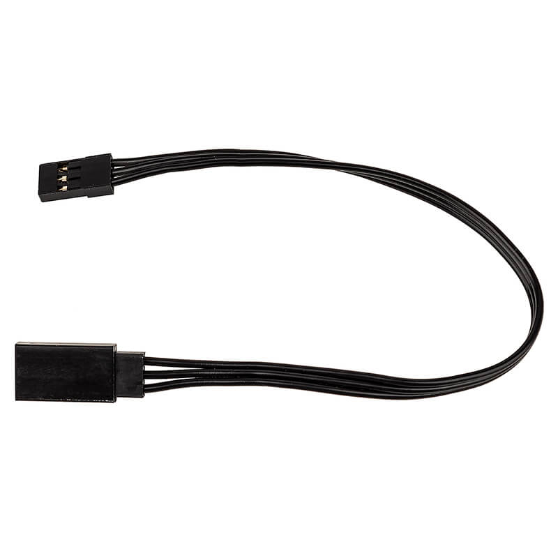 image REEDY 175mm SERVO EXTENSION WIRE BLACK (6.89IN) - Image 1