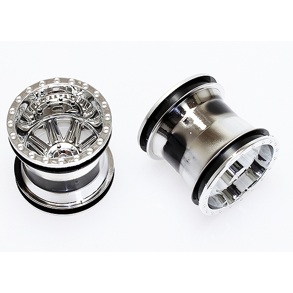 image CEN RACING MONSTER TRUCK WHEEL (CHROME) 2.2 X 2.4" - Image 1