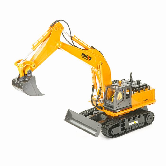 HUINA 1/16 SCALE RC EXCAVATOR 2.4G 11CH w/DIE CAST BUCKET - Image 1