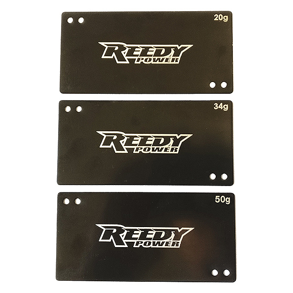 image REEDY SHORTY LIPO BATTERY WEIGHT SET (20g/34g/50g) - Image 1