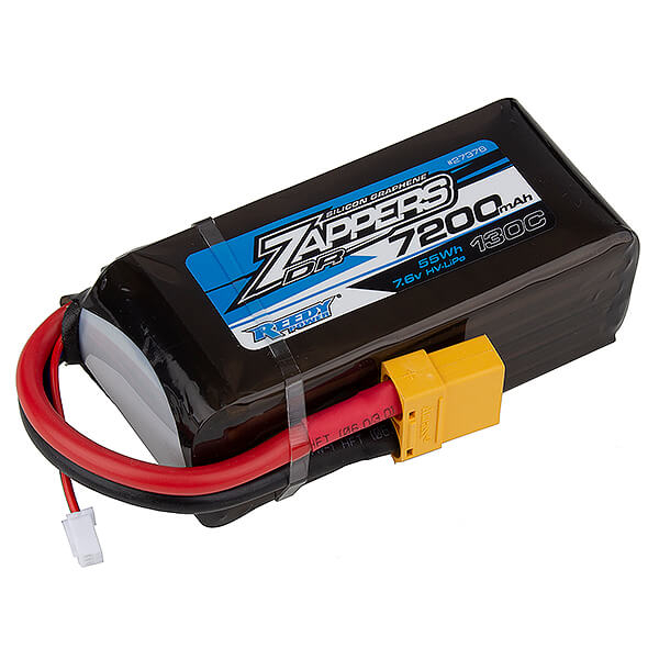 image REEDY ZAPPERS DR 7200MAH 130V 7.6V HV SHORTY SOFT XT90 LIPO BATTERY - Image 1