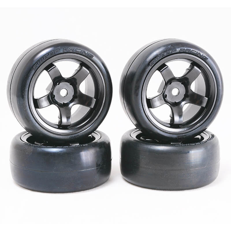 image SWEEP D-HIGH END COMPOUND MINI TYRES PRE-GLUED 24DEG 4PCS - Image 1