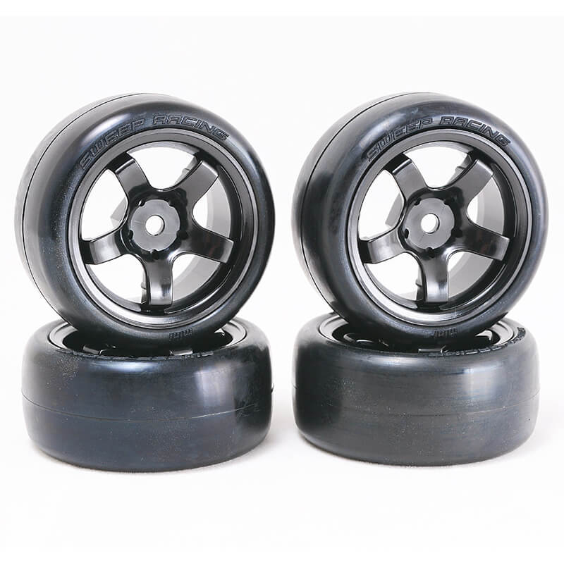 image SWEEP D-HIGH END COMPOUND MINI TYRES PRE-GLUED 32DEG 4PCS - Image 1