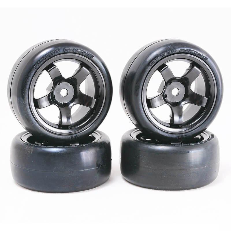 image SWEEP D-HIGH END COMPOUND MINI TYRES PRE-GLUED 36DEG 4PCS - Image 1