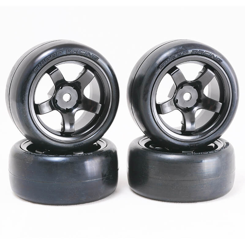 image SWEEP D-HIGH END COMPOUND MINI TYRES PRE-GLUED 40DEG 4PCS - Image 1