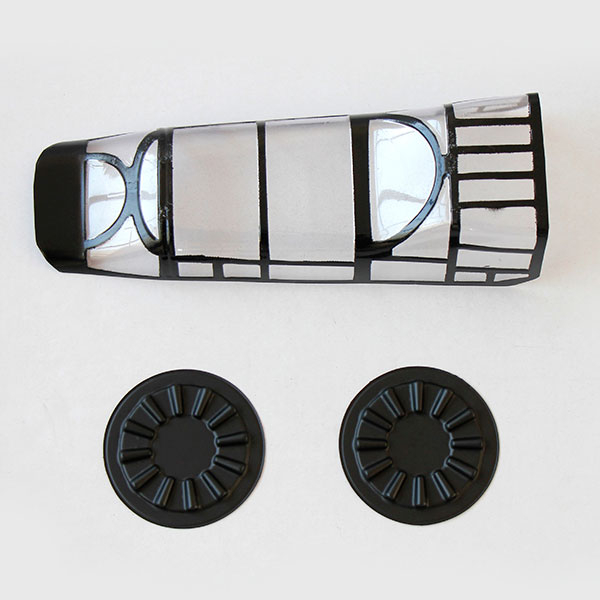 image DYNAM P61 BLACK WIDOW CANOPY AND ENGINE COVER - Image 1