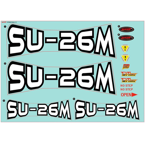 image DYNAM SUKHOI SU26M DECAL - Image 1