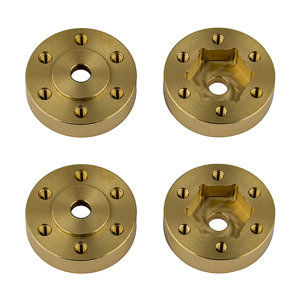 image ELEMENT RC FT ENDURO BEADLOCK HEX ADAPTERS, BRASS - Image 1