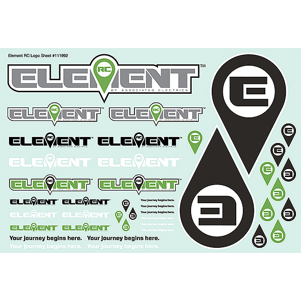 image ELEMENT RC ELEMENT DECAL SHEET - Image 1