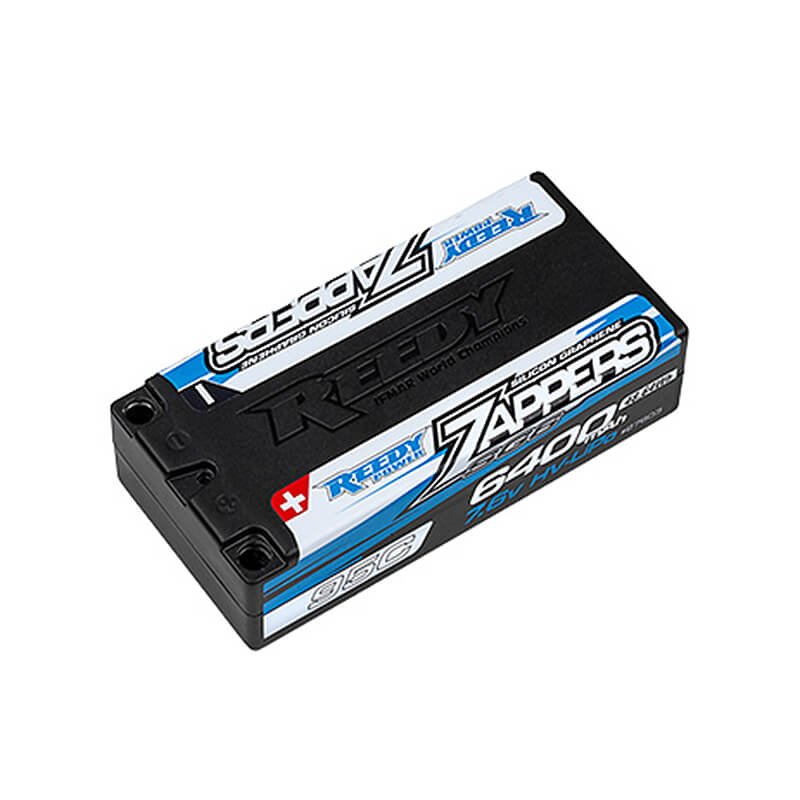 image REEDY ZAPPERS 'SG6' 6400MAH 95C 7.6V SHORTY LIPO BATTERY - Image 1