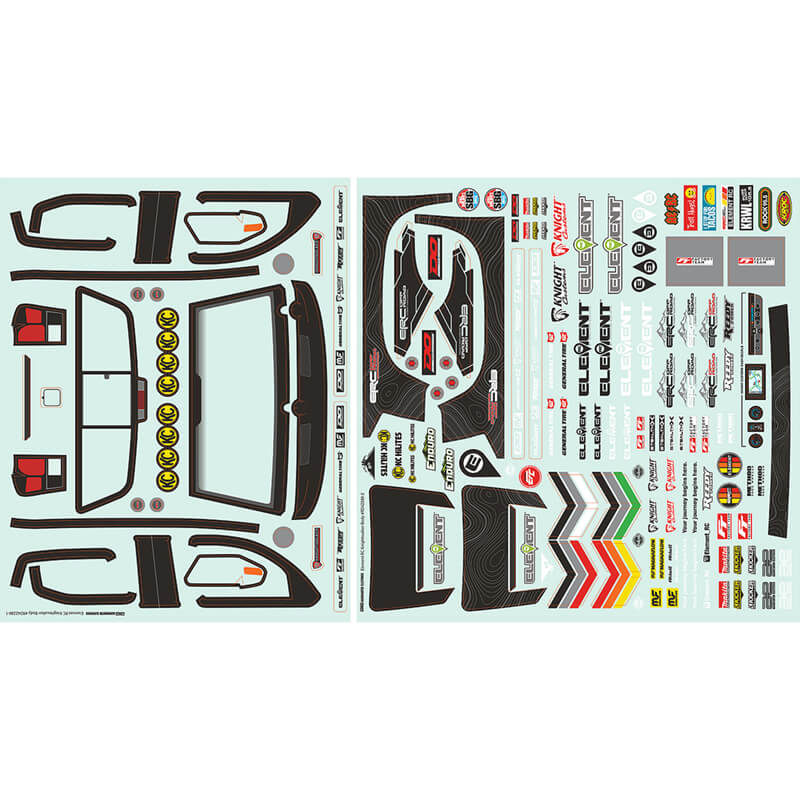 image ELEMENT RC ENDURO KNIGHTWALKER DECAL SHEET - Image 1