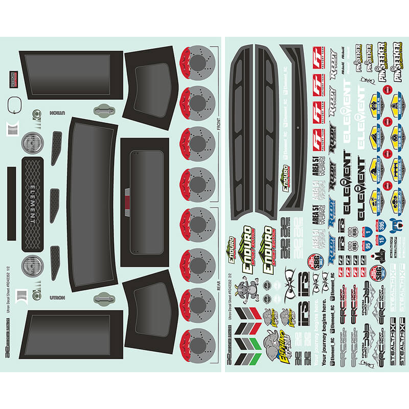 image ELEMENT RC ENDURO SE UTRON BODY DECAL SHEET - Image 1