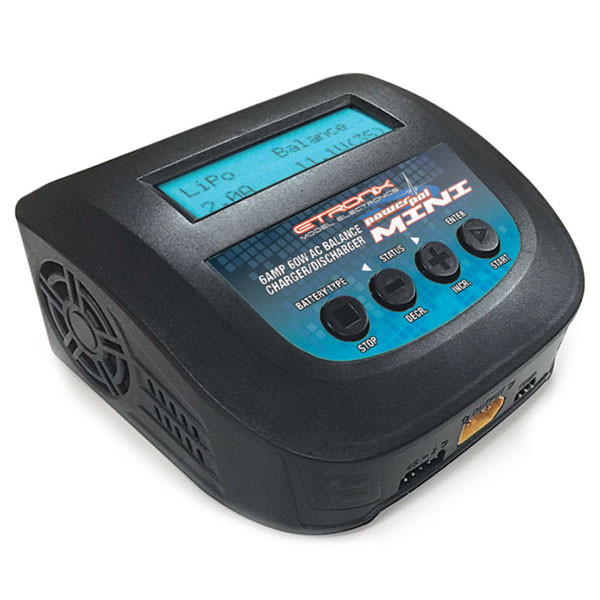 image ETRONIX POWERPAL MINI AC 6A 60W BALANCE CHARGER/DISCHARGER (UK Plug) - Image 1