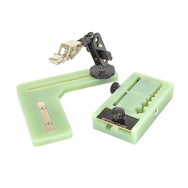 image ETRONIX CONNECTOR SOLDERING JIG BOARD W/HELPER and STORAGE BOX - Image 1