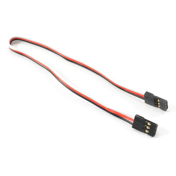 image ETRONIX 20CM 22AWG EXTENSION WIRE w/2 JR MALE CONNECTOR - Image 1
