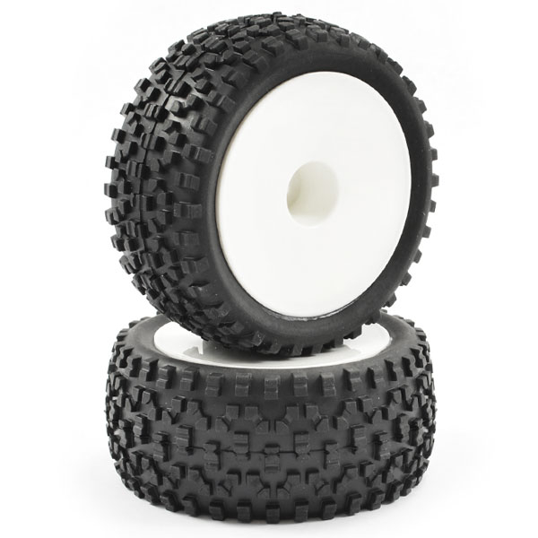 image FASTRAX 1/10TH MOUNTED CUBOID BUGGY REAR TYRES DISHED - Image 1