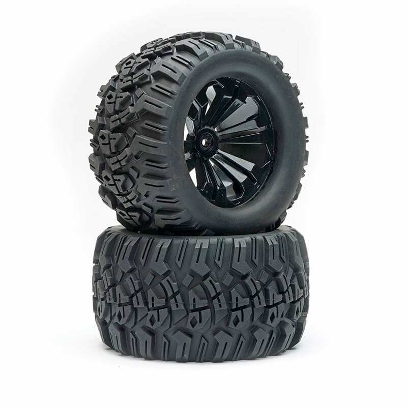 image FASTRAX 1/10 MIMIC TRUCK TYRE MOUNTED SPLIT-SPOKE (12mm HEX) - Image 1