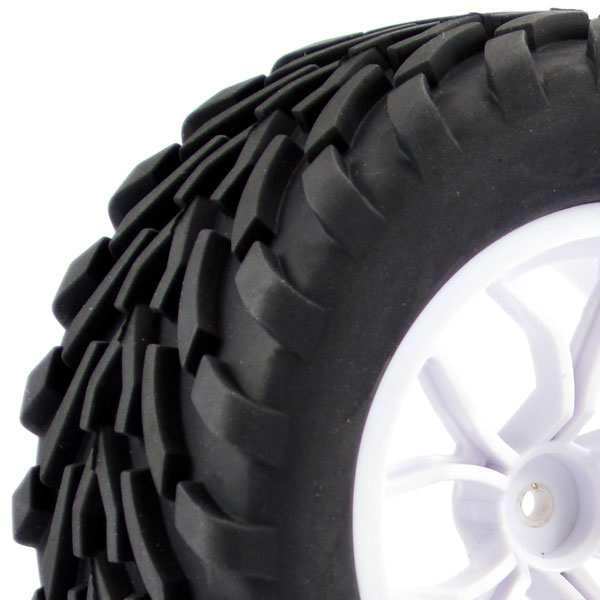 image FASTRAX 1/10 MEGA-V TRUCK TYRE MOUNTED ON 12-SPOKE (12mm HEX) - Image 1