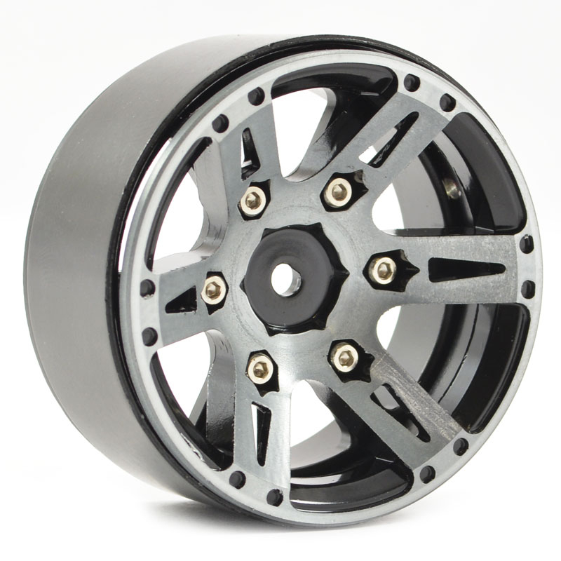 image FASTRAX 1.9" HEAVYWEIGHT SPLIT 6-SPOKE ALLOY BEADLOCK WHEELS - Image 1