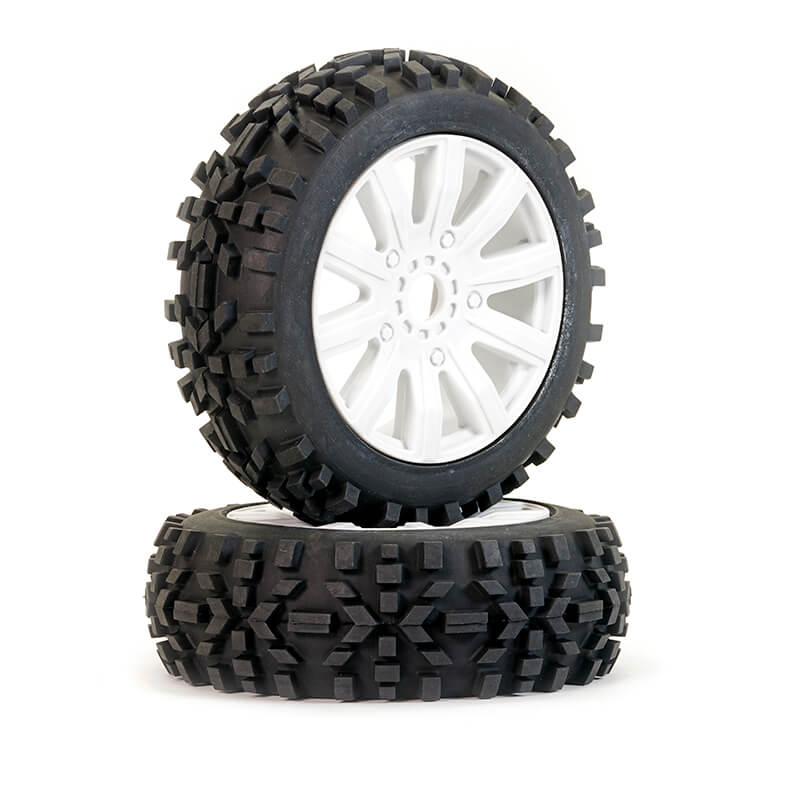 image FASTRAX 1/8 GRATOR MOUNTED ON 10-SPOKE WHITE (PR) - Image 1