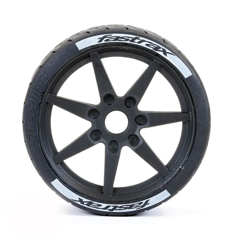 image FASTRAX SUPAFORZA FRONT 52° TYRES/BLK 17MM HEX WHEELS - Image 1