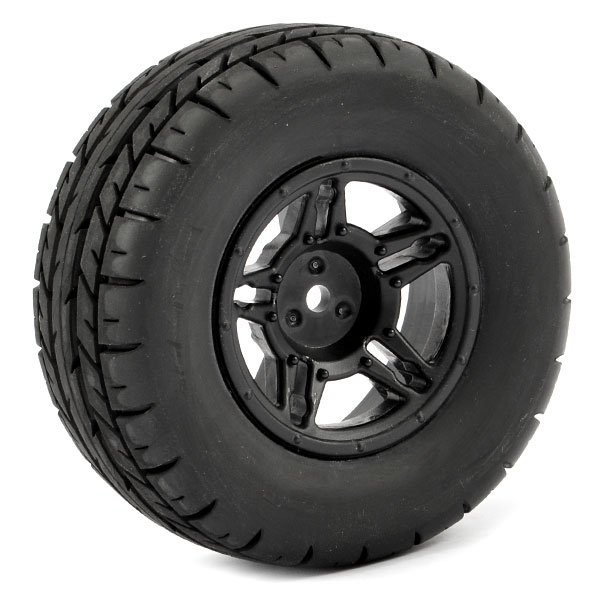 image FASTRAX 1:10 SC EAGLE MOUNTED 5-SPOKE BLACK (SLASH RR/BLITZ) - Image 1