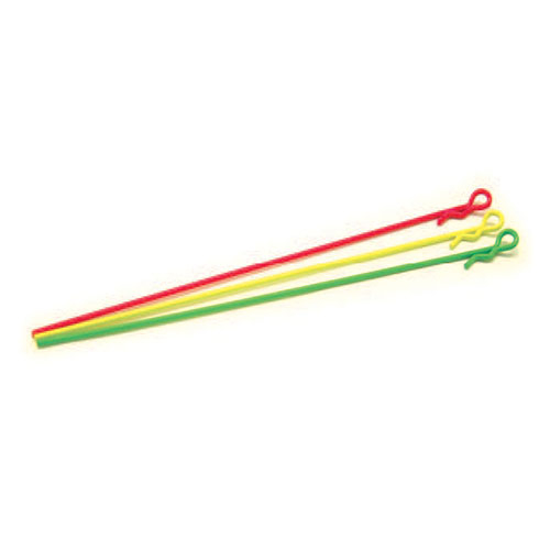 image Fastrax Small Fluorescent Yellow Long Body Pin 1/10th - Image 1