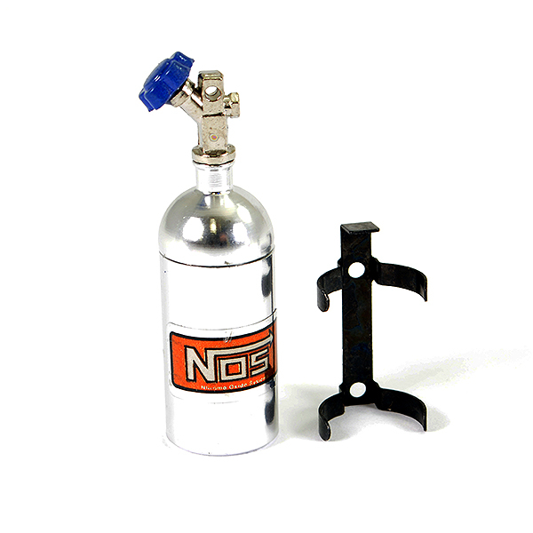 image FASTRAX ALUMINUM NOS NITROUS BOTTLE & MOUNT - SILVER - Image 1