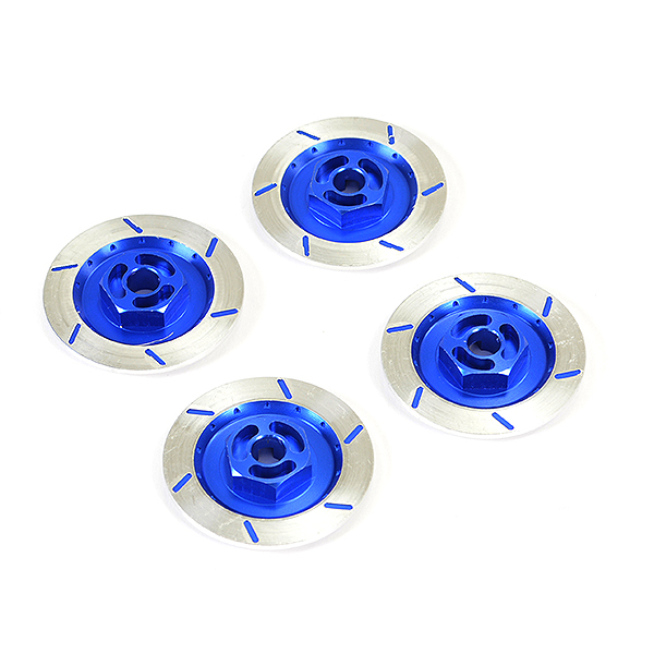 image FASTRAX ALUMINIUM DISC BRAKE w/WHEEL HEX (4pc) - BLUE - Image 1