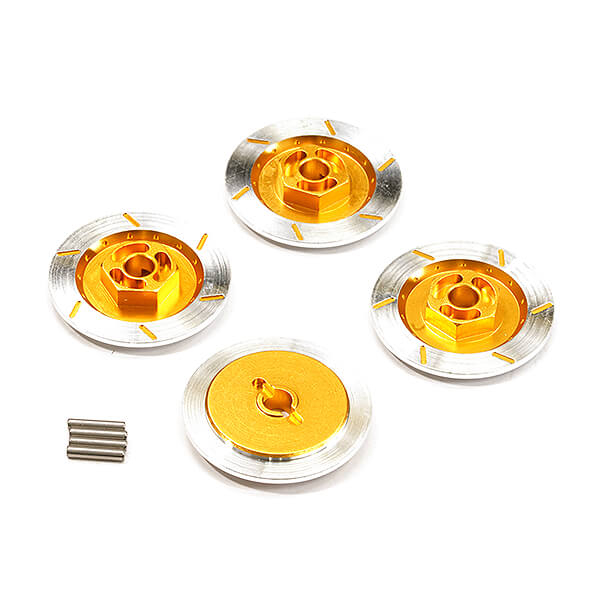 image FASTRAX ALUMINIUM DISC BRAKE w/WHEEL HEX (4pc) - GOLD - Image 1