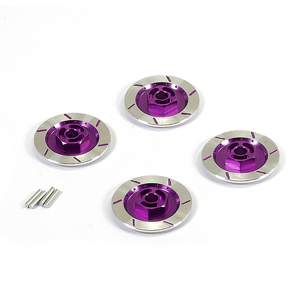 image FASTRAX ALUMINIUM DISC BRAKE w/WHEEL HEX (4pc) - PURPLE - Image 1