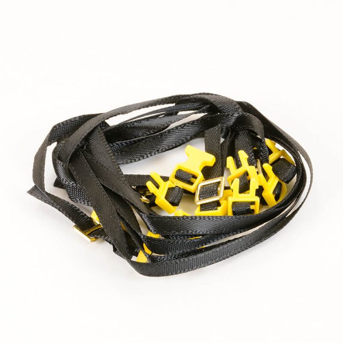 FASTRAX ADJUSTABLE LUGGAGE BUCKLE STRAPS 400MM 5PC-YELLOW - Image 1