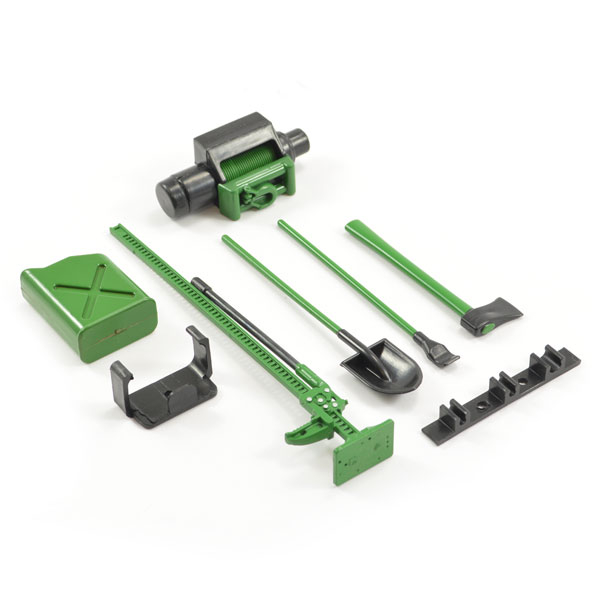 image FASTRAX SCALE 6-PIECE TOOL SET GREEN/BLACK PAINTED - Image 1