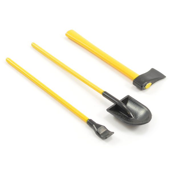 image FASTRAX 3-PIECE PAINTED HAND TOOLS SHOVEL/AXE/PRY BAR - Image 1