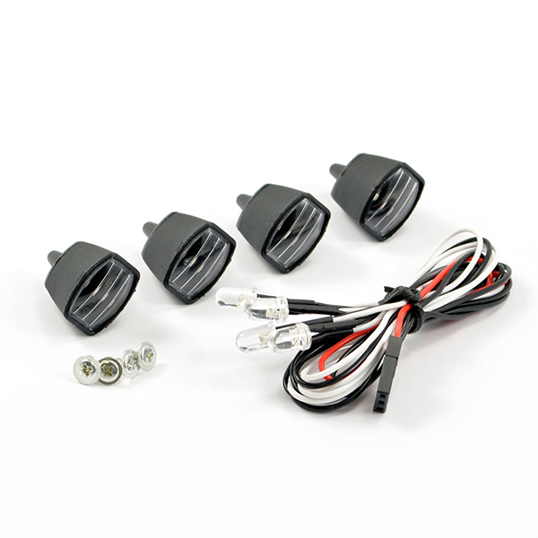 image FASTRAX LIGHT SET w/LED,LENSES WIRE CONNECTOR 4PC - RECTANGLE - Image 1