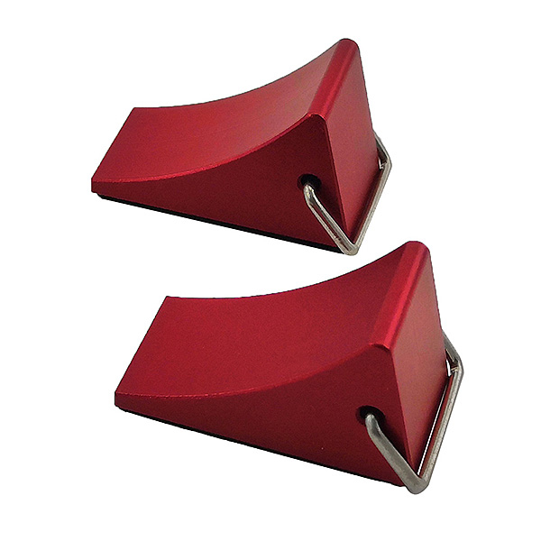image FASTRAX WHEEL CHOCK SET (2PC) - RED - Image 1