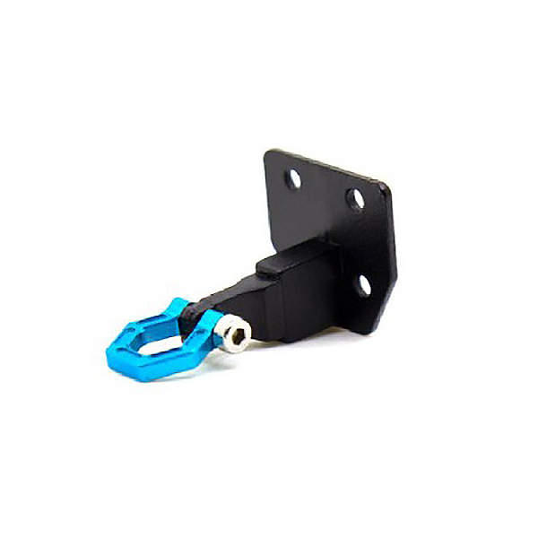 image FASTRAX DELUXE ALUMINIUM BUMPER MOUNT PLATE & SHACKLE BLUE - Image 1
